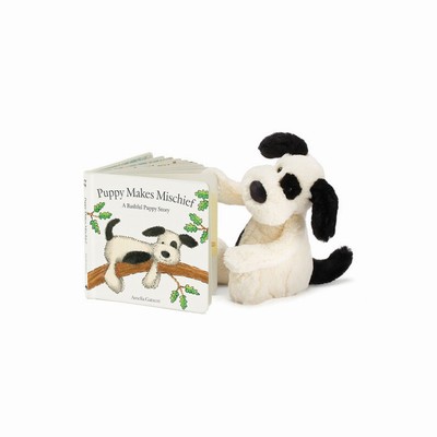 Jellycat Puppy Makes Mischief and Bashful Puppy Medium Australia | 491308DZJ